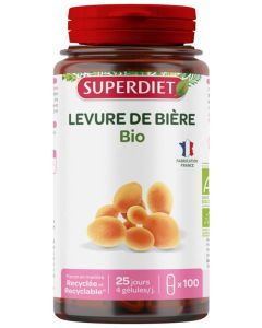 Superdiet Levure de Bière Bio - 100 Gélules