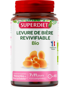 Superdiet Levure De Bière Bio Comprimés x45