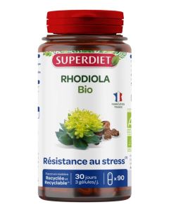 Superdiet Rhodiola Bio -  90 Gélules