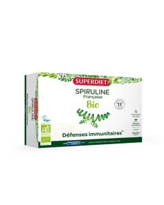 Superdiet Spiruline Bio  - 20 Ampoules de 10ml