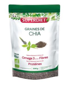 Superdiet Graines de Chia Bio - 200 G