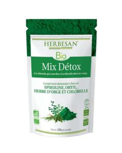 Herbesan Mix Détox Chlorelle Bio - Poudre 200g
Spiruline, Ortie, Herbe D'Orge, Chlorelle