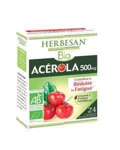 Herbesan Acérola 500 Bio - 24 Comprimés à Croquer