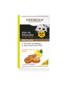 Herbesan Pastilles Miel de Manuka IAA10+ et Citron