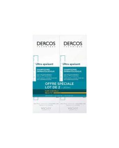 Vichy Dercos Technique Shampoing Ultra Apaisant Cheveux Secs Lot de 2x200 ml