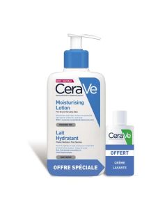 CeraVe Lait Hydratant 236ml + Crème Lavante 20ml