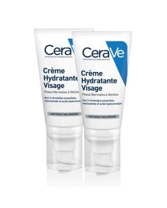 CeraVe Crème Hydratante Visage 2 x 52 ml