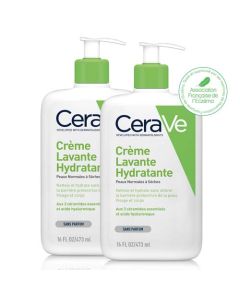 CeraVe Crème Lavante Hydratante 2 x 473 ml