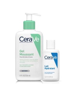 CeraVe Gel Moussant Purifiant 236ml + Lait Hydratant 20ml