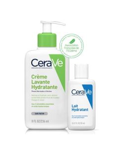 CeraVe Crème Lavante Hydratante 236ml + Lait Hydratant 20ml