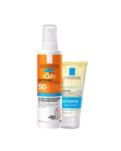 La Roche-Posay Anthelios de rmo-Pediatrics Spray Invisible SPF 50+ Sans Parfum 200 ml + Huile Lavante Lipikar 100 ml Offerte