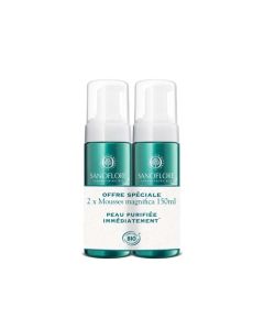 Sanoflore Lot Magnifica Mousse Nettoyante Purifiante 2x150ml