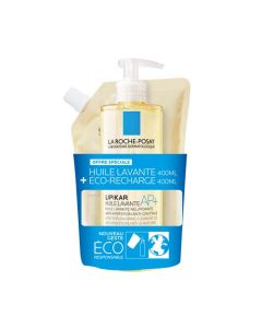 La Roche-Posay Lipikar Huile Lavante AP+ 400ml + Eco-Recharge 400ml