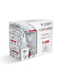 Vichy Coffret Liftactiv Supreme Sérum Ha Filler 30 ml et Crème Jour Peaux Normales à Mixtes 15 ml Offerte