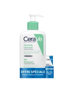CeraVe Gel Moussant Purifiant + Mini Crème Hydratante Visage