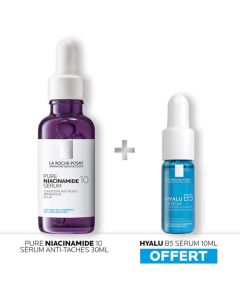 La Roche-Posay Pure Niacinamide B10 Sérum 30ml + Hyalu B5 Sérum 10ml