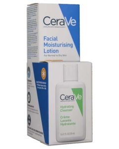 CeraVe Crème Hydratante Visage SPF50 52ml + Crème Lavante 20ml