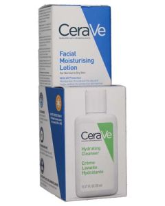 CeraVe Crème Hydratante Visage SPF30 52ml + Crème Lavante 20ml