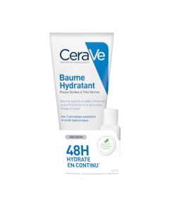 CeraVe Baume Hydratant Visage et Corps Peaux Sèches 177ml + Mini Crème