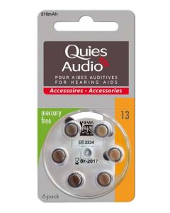 Quies Audio Piles Auditives Modèle 13 x6