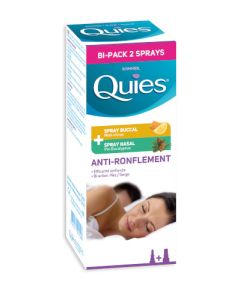 Quies Anti-Ronflement Bi-pack sprays Flacon buccal 70 ml + Nasal 15 ml
