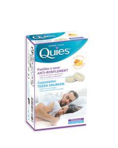 Quies Anti-Ronflement Pastilles à Sucer Miel Citron 12 unités