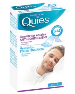 Quies Anti-Ronflement Bandelles Petite Taille 24 unités