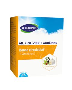 B-Technie Ail Olivier Aubépine Vit E 200 capsules