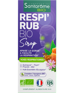 Santarome Respi' Rub Sirop Bio 125ml
