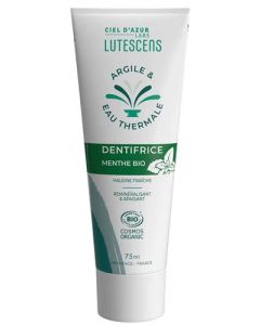 Lutescens Argile & Eau Thermale Dentifrice Menthe Bio 75ml