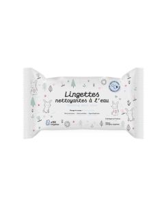 Dou Lapinou Lingettes Nettoyantes à L'Eau Bébé x50