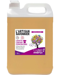 Artisan Savonnier Lessive Liquide Concentrée Bio 5L