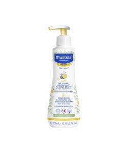 Mustela Gel Lavant Nourrissant Au Cold Cream À La Cire D'Abeille Bio Peau Sèche 300 ml