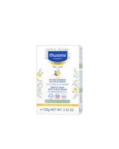 Mustela Savon Surgras Au Cold Cream à la cire d'abeille Bio Peau Sèche 100 G