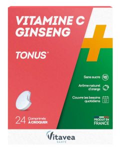 Vitavea Vitamine C + Ginseng 24 Comprimés
