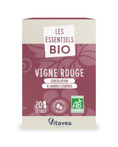 Vitavea Les Essentiels Bio Vigne Rouge 40 Gélules