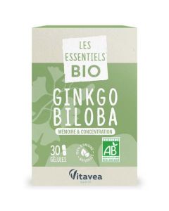 Vitavea Les Essentiels Bio Ginkgo Biloba 30 Gélules