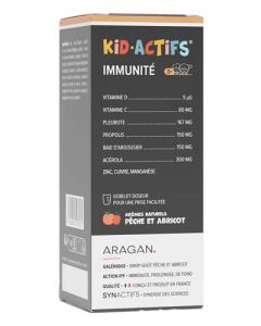 Aragan Synactifs Kid Actifs Sirop Immunité 125ml