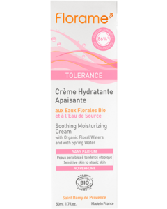 Florame Tolerance Crème Hydratante Apaisante Bio 50ml