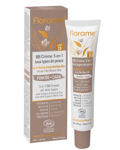 Florame BB Crème Bio 5-en-1 teinte foncée 40ml