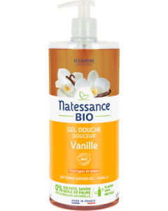 Natessance Gel Douche Douceur Vanille Bio 1L
