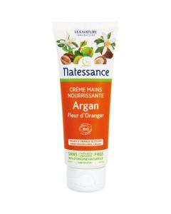 Natessance Crème Mains Nourrissante Argan Fleur d'Oranger 75ml