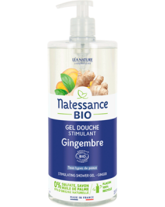 Natessance Gel Douche Stimulant Gingembre Bio 1L