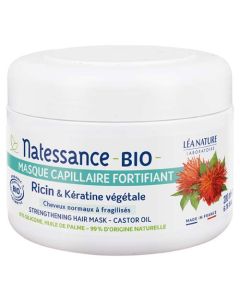 Natessance Masque Capillaire Fortifiant Ricin & Kératine Végétale 200ml