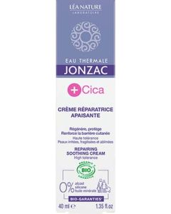 Eau Thermale Jonzac +Cica Crème Réparatrice Apaisante Bio 40ml