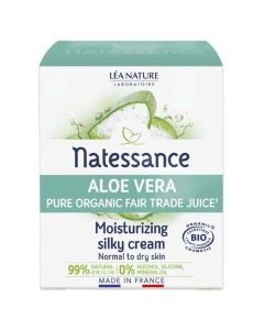 Natessance Aloé Vera Crème Soyeuse Hydratante 50ml