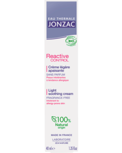 Eau Thermale Jonzac Réactive Control Crème Légère Apaisante 40ml