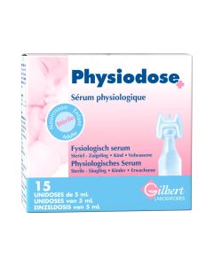 Physiodose Sérum Physiologique 15 Doses de 5ml