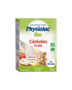 Physiolac Bio Céréales Fruits 200g