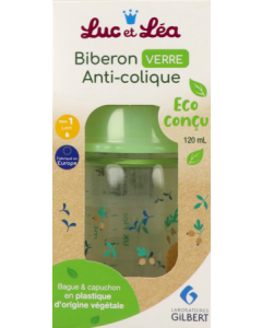 Luc et Léa Biberon en Verre Anti-Colique 120ml